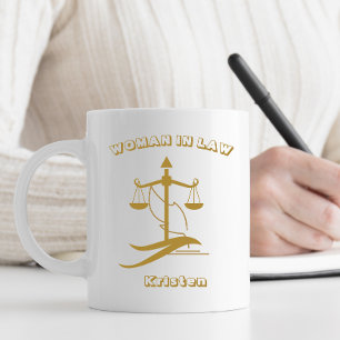 Personalisiertes Jurastudentinnen Anwältin Kaffeetasse
