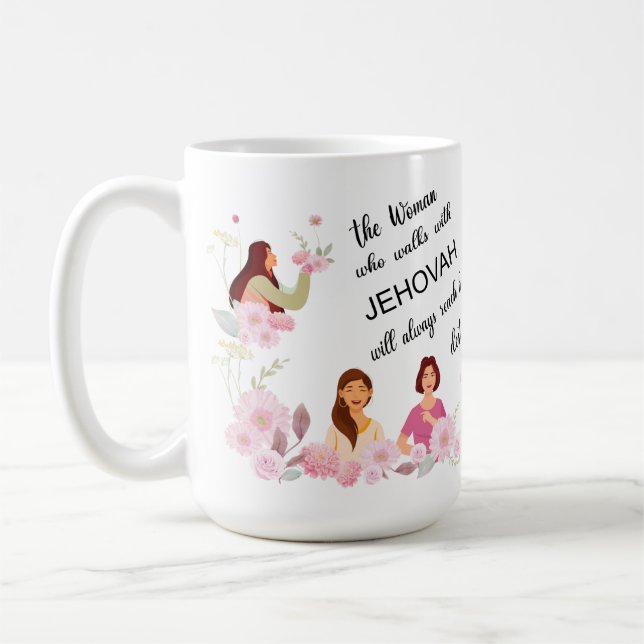 Personalisiertes JW Sister Kostengeschenk Kaffeetasse (Links)