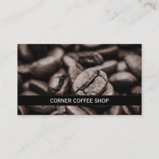 Personalisiertes Kaffeebohne-Kaffee-Geschäft Visitenkarte