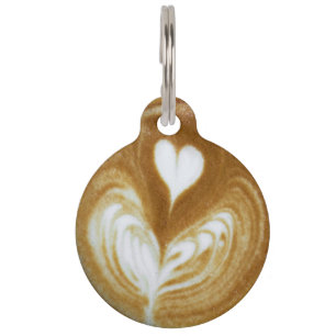 PERSONALISIERTES KAFFEEMUSTER-HUNDETÄSCHCHEN HAUSTIERMARKE
