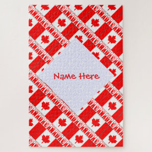 Personalisiertes Kanada-Flagge-Jigsaw-Puzzle-Gesch Puzzle