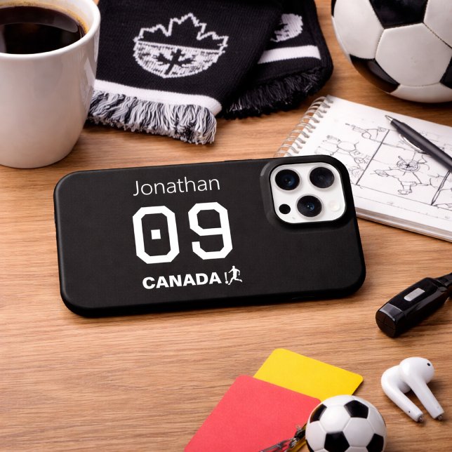 Personalisiertes Kanada Fußball Athlet Geschenk iPhone Hülle (Von Creator hochgeladen)