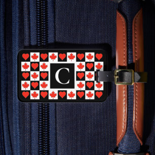 Personalisiertes kanadisches Flaggenbenutzerdefini Gepäckanhänger