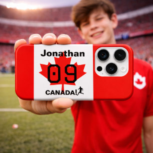 Personalisiertes kanadisches Sportteam-Geschenk iPhone 15 Pro Hülle