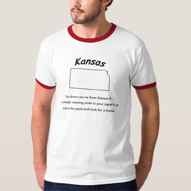 Personalisiertes Kansas-Shirt T-Shirt (Vorderseite)