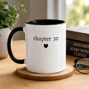 Personalisiertes Kapitel 30. Geburtstag Tasse