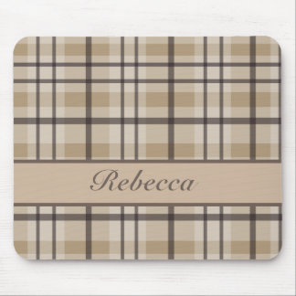 Personalisiertes kariertes Muster des Hurrikans Mousepad