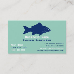 Personalisiertes Karpfenangeln / Süßwasserangler Visitenkarte