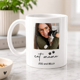 Personalisiertes Katze-Mama-Foto & Haustiername-An Kaffeetasse