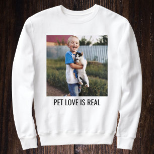 Personalisiertes Katze-Mama-Kind-und-Haustier-Foto Sweatshirt