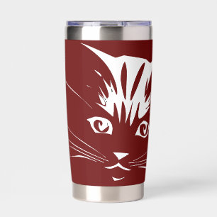 Personalisiertes Katzen-Gesicht Thermobecher
