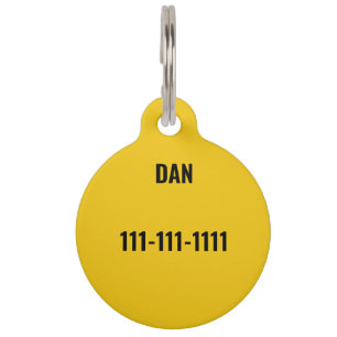 Personalisiertes Katzen-ID-Armband mit MW-Monogram Haustiermarke