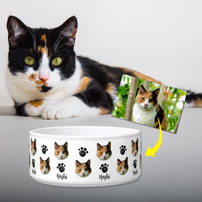 Personalisiertes Katzenfoto-Gesicht Napf (Von Creator hochgeladen)