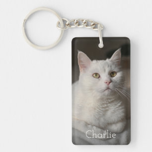 Personalisiertes Katzenfoto-Schlüsselanhänger Schlüsselanhänger