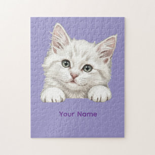 Personalisiertes Katzenkunst-Geschenk mit individu Puzzle