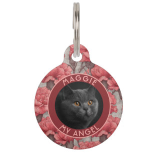 Personalisiertes Katzenliebhaber-Geschenk Nelken Haustiermarke