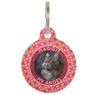 Personalisiertes Katzenliebhaber-Geschenk Sechseck Haustiermarke