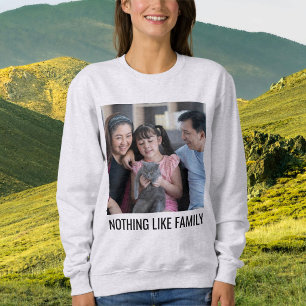 Personalisiertes Katzenmutter-Familien-Tierfoto Sc Sweatshirt