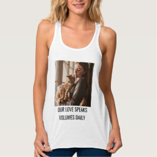 Personalisiertes Katzenmutter-Familienhaustier-Fot Tank Top