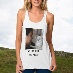 Personalisiertes Katzenmutter-Familienhaustier Süß Tank Top