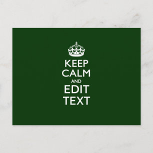 Personalisiertes Keep Calm And Have Your Text auf  Postkarte