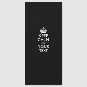 Personalisiertes KEEP CALM Hintergrundfarbe ändern Magnetkarte
