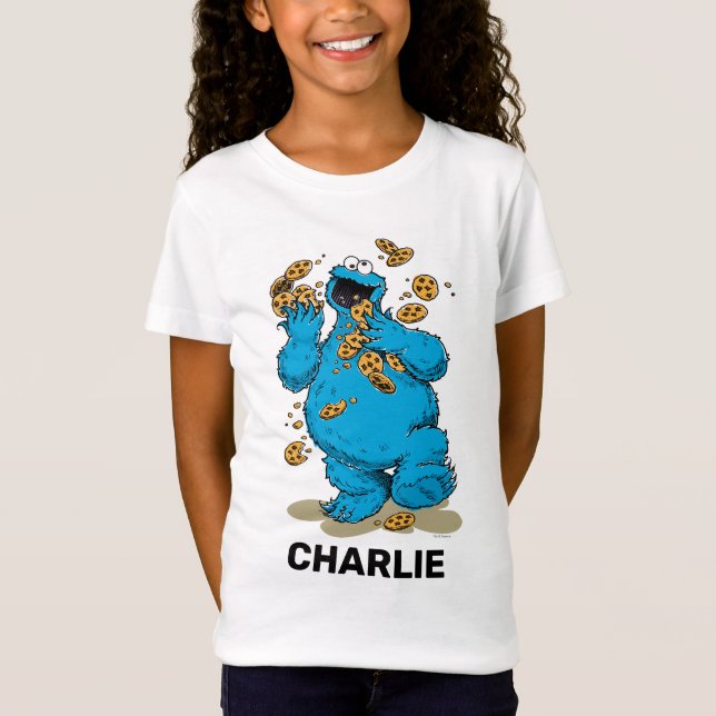 Personalisiertes Keksmonster Crazy Cookies T - Shi T-Shirt (Vorderseite)