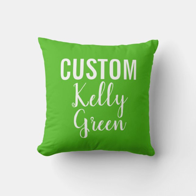Personalisiertes KELLY GREEN Kissen Kissen (Vorderseite)
