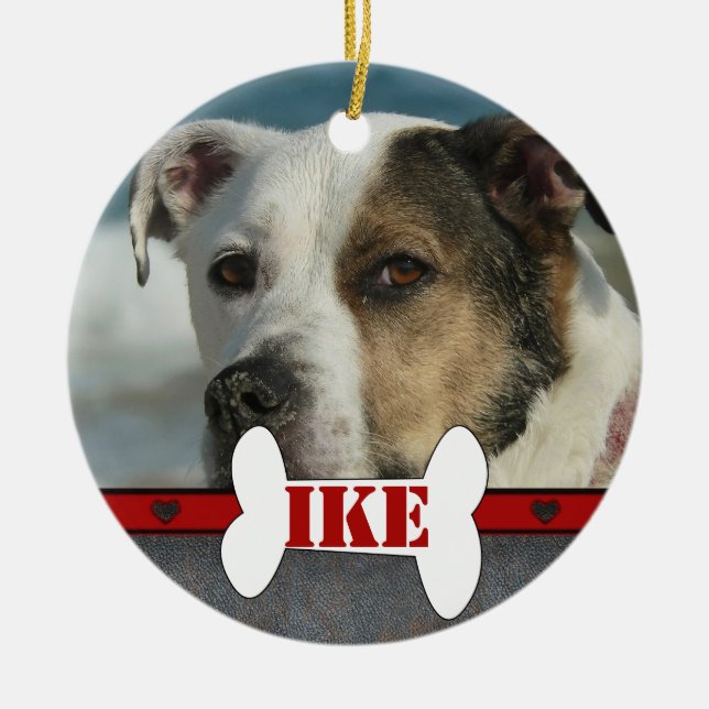 Personalisiertes Keramik Ornament (Vorne)