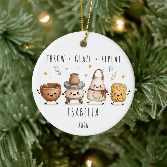 Personalisiertes Keramik-Ornament Keramik Ornament (Baum)
