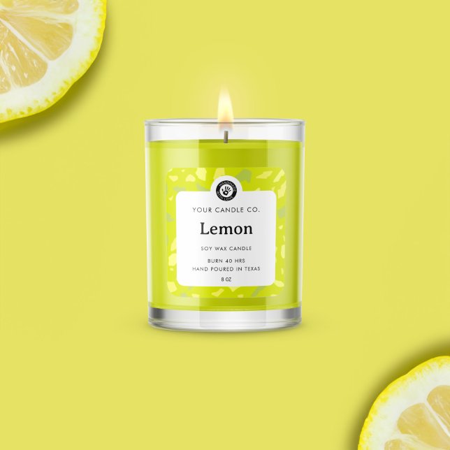 Personalisiertes Kerzenetikett - individuell anpas Quadratischer Aufkleber (Von Creator hochgeladen)