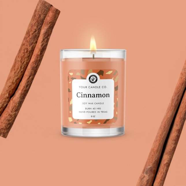 Personalisiertes Kerzenetikett - individuell anpas Quadratischer Aufkleber (Von Creator hochgeladen)