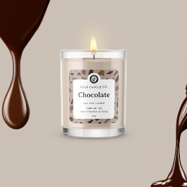 Personalisiertes Kerzenetikett - individuell anpas Quadratischer Aufkleber