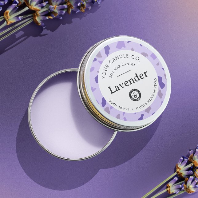 Personalisiertes Kerzenetikett - individuell anpas Runder Aufkleber (Von Creator hochgeladen)