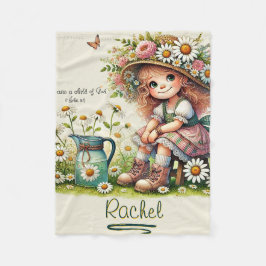 Personalisiertes Kind des Gottesmädchens Fleecedecke