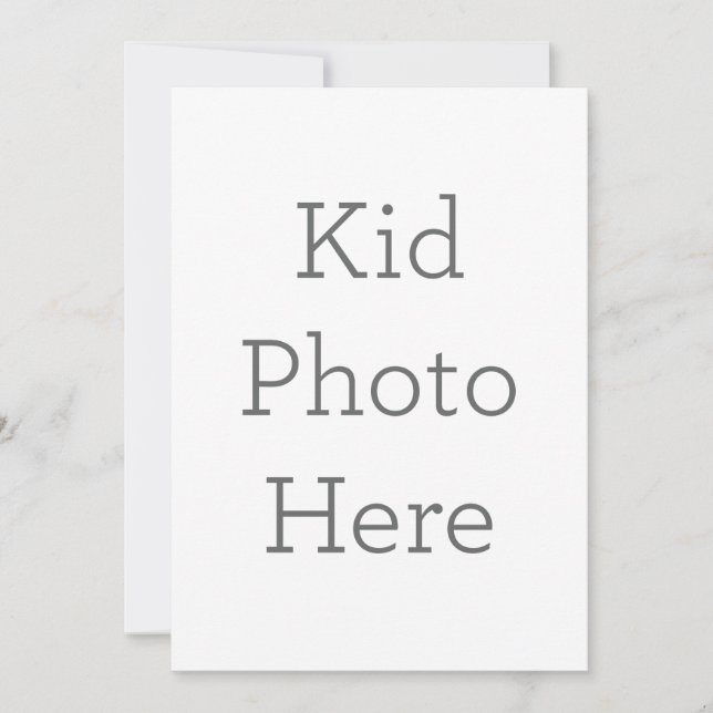 Personalisiertes Kind-Foto Einladung (Vorderseite)