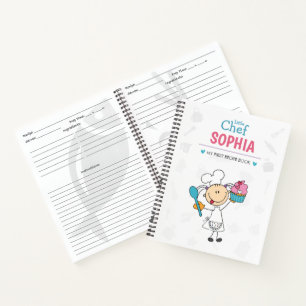 Personalisiertes Kinder-Rezept-Notizbuch – Kleiner Notizbuch