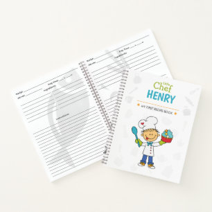 Personalisiertes Kinder-Rezept-Notizbuch Notizbuch