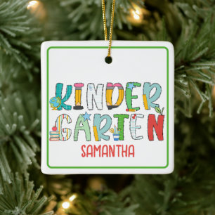 Personalisiertes Kindergarten-Andenken  Keramikornament
