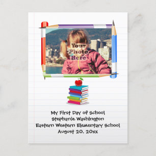 Personalisiertes Kindergarten Kindergarten Individ Postkarte