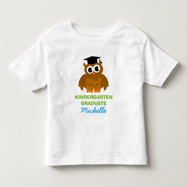Personalisiertes Kindergartenabsolvent-Shirt für Kleinkind T-shirt (Vorderseite)