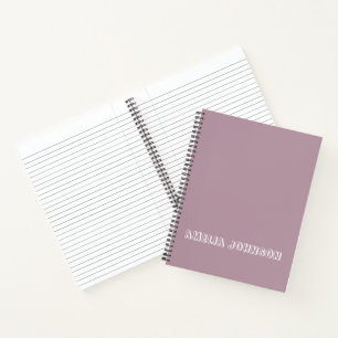 Personalisiertes Kindername Lila Schule Notizbuch