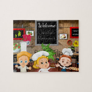 Personalisiertes Kinderrestaurant Puzzle