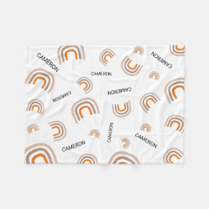 Personalisiertes Kinderzimmer Modernes Rainbow-Bab Fleecedecke