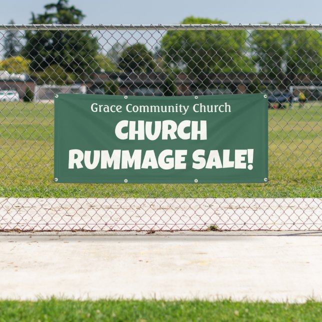 Personalisiertes KirchenRummage Verkauf! Banner (Insitu)