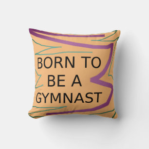 Personalisiertes Kissen BORN TO BE A GYMNAST