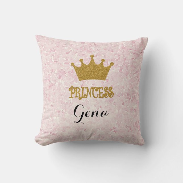 Personalisiertes Kissen Prinzessin-Throw (Vorderseite)