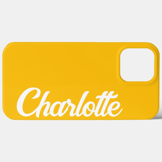 Personalisiertes klassisches Elegant-Monogramm-Gel Case-Mate iPhone Hülle (Rückseite (Horizontal))