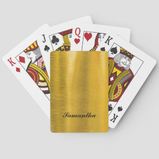 Personalisiertes klassisches Gold Spielkarten