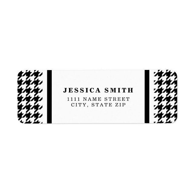 Personalisiertes klassisches Houndstooth-Muster Do (Vorne)
